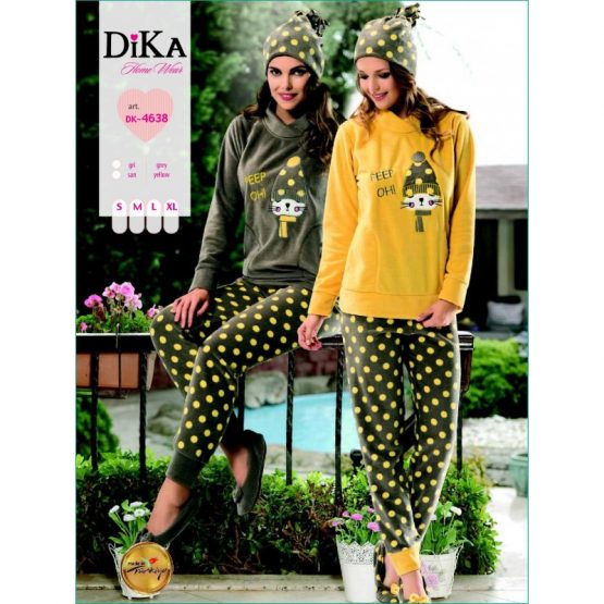 Домашняя одежда Dika - Пижама женская 4638 XL желтый