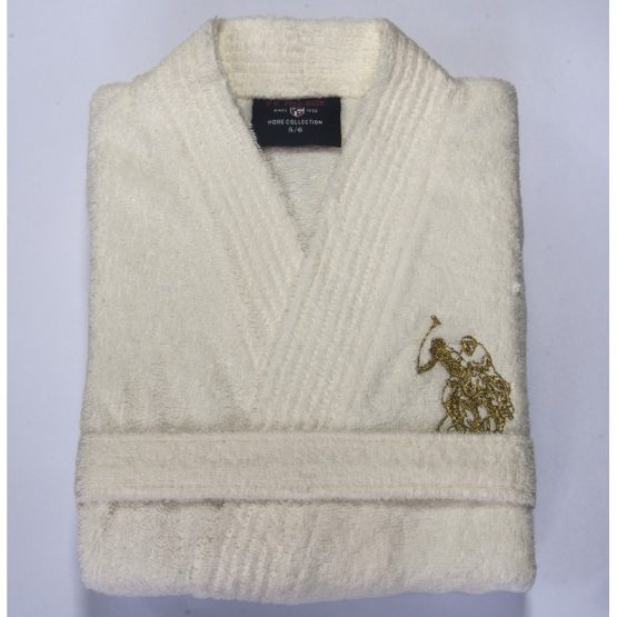 Халат детский U.S.POLO ASSN - USPA ecru молочный 5/6 лет