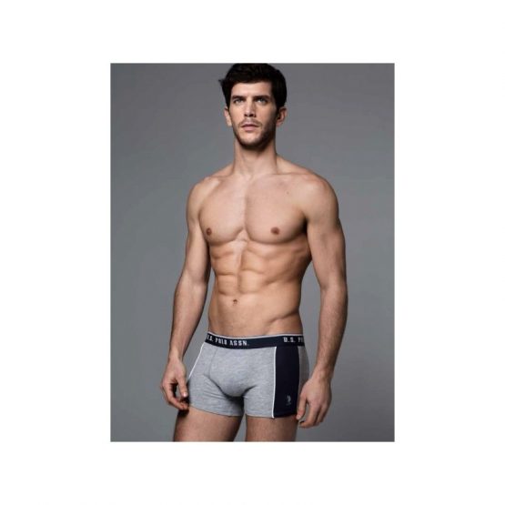 Мужское белье U.S. Polo Assn - Шорты Boxer 80064 серо-черные