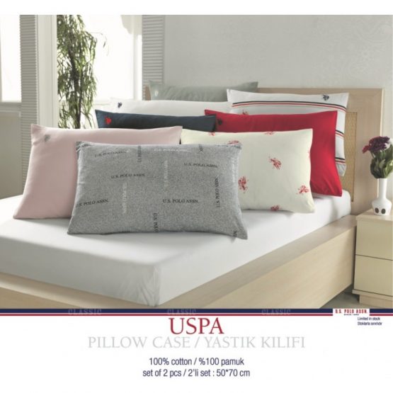 Наволочки U.S. Polo Assn - USPA белые 50*70 (2)
