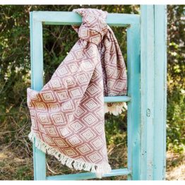 Плед-накидка Barine - Diamond Throw burgundy бордовый 130*170
