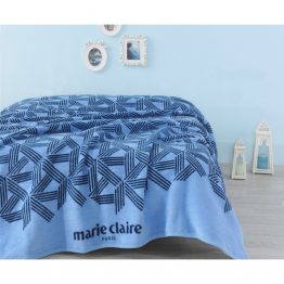 Плед - покрывало Marie Claire - Bow голубое 150*200