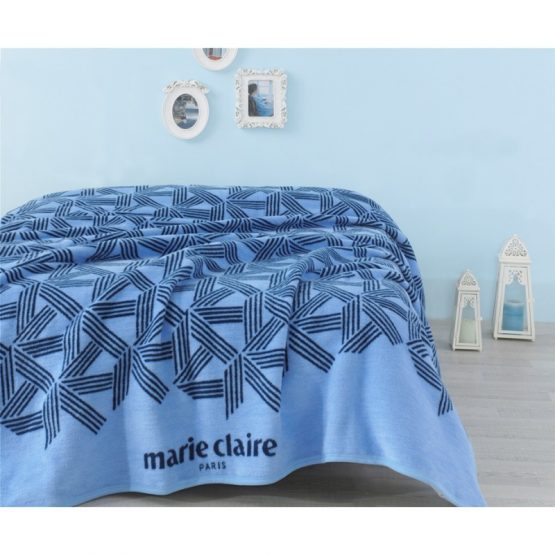 Плед - покрывало Marie Claire - Bow голубое 150*200