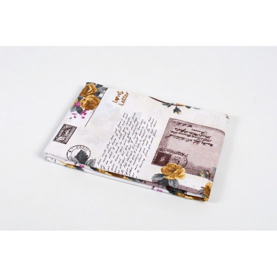 Пододеяльник Lotus ранфорс - Love letter кофе 200*220