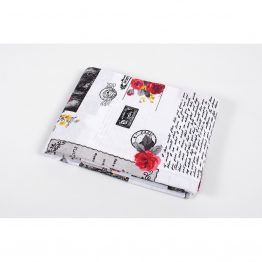 Пододеяльник Lotus ранфорс - Love Letter красный 145*210