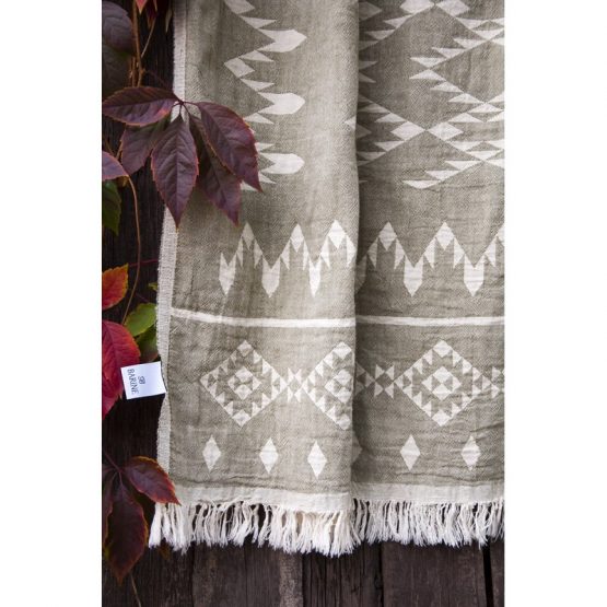 Покрывало Barine - Kilim Throw Khaki 130*170 хаки