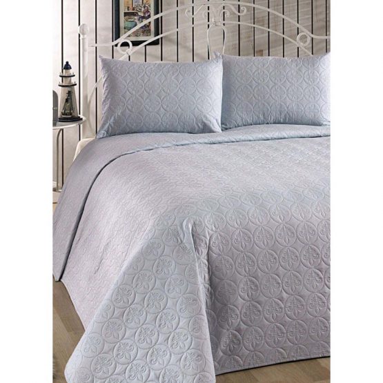 Покрывало Eponj Home Multifiber - DuzBoya a.mavi голубой 240*250