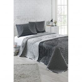 Покрывало стеганное с наволочками Eponj Home B W - Hypnose 200*220