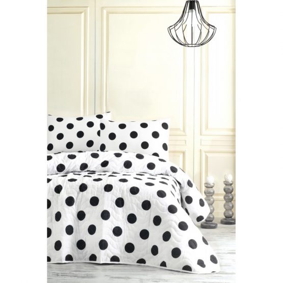 Покрывало стеганное с наволочками Eponj Home B W - Point 200*220