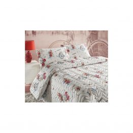 Покрывало стеганное с наволочками Eponj Home - Rosie белый 200*220