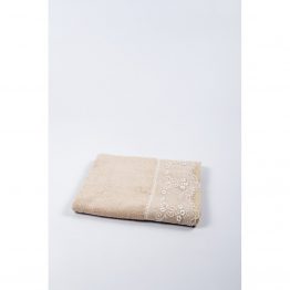 Полотенце бамбуковое Maxstyle - Dantela кофе 50*90