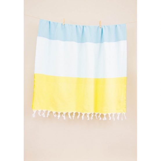 Полотенце Barine Pestemal - Block 95*165 Green-lt.blue-mint