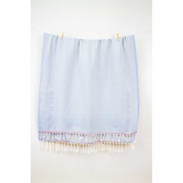 Полотенце Barine Pestemal - Tan 100*175 Grey серое