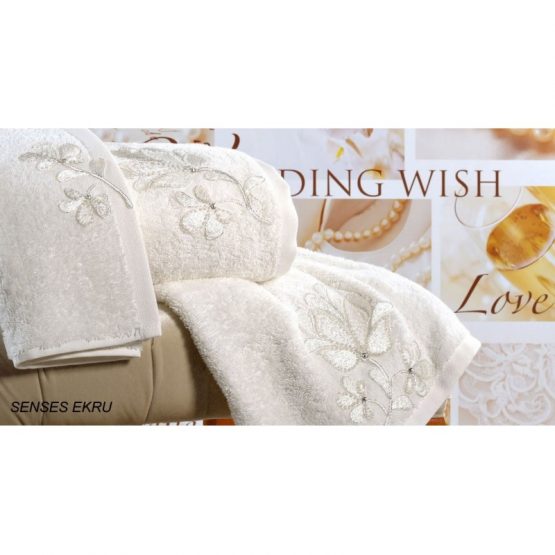 Полотенце Irya Wedding - Senses молочный 50*90