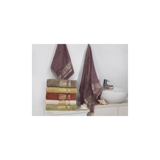 Полотенце Cestepe - Delux Bamboo Орнамент золото 70*140