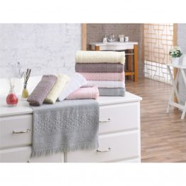 Полотенце Marie Claire - Sauvage buz серое 80*150