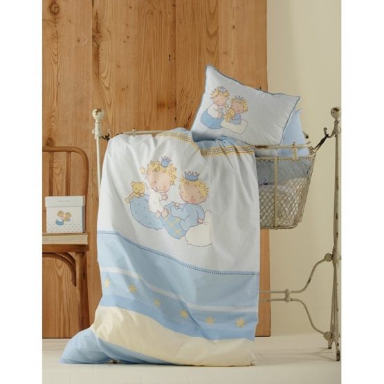 Постельное белье для младенцев Karaca Home Перкаль 100*150 н.35*45(2)