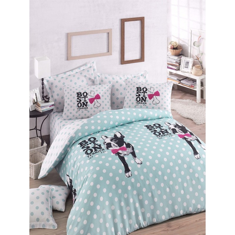postelnoe-bele-dlya-podrostkov-eponj-home-boston-mint-ranfors Постельное белье для подростков Eponj Home - Boston Mint ранфорс