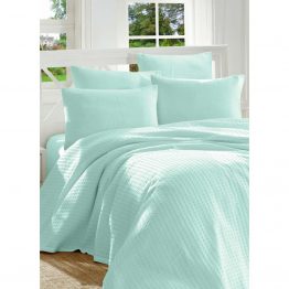 Постельное белье Eponj Home Paint Pike - Burumchuk mint ментоловый евро