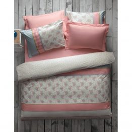 Постельное белье Karaca Home - Meyra pembe розовый пике 200*230 евро