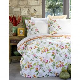 Постельное белье Karaca Home - Paradise orange 2017-2 оранж пике 220*230 евро