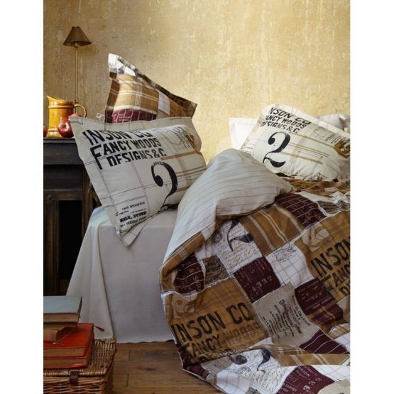 Постельное белье Karaca Home перкаль - Red Cool красный евро