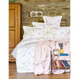 Постельное белье Karaca Home ранфорс - Laticia pembe 2018-1 розовый евро