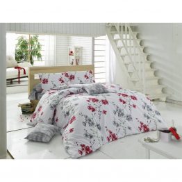 Постельное белье Maxstyle Terry Cotton - Elfida красное полуторное