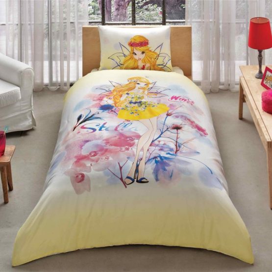 Постельное белье Tac Disney - Winx Stella Water Colour 160*220 подростковое