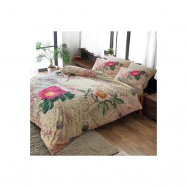 Постельное белье Tac Maco Saten - Anna розовое 200*220 н.50*70(2) евро