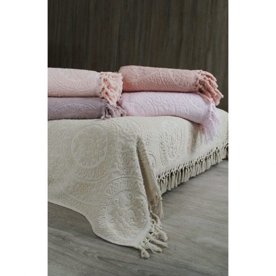 Простынь махровая Oliva Home - Bej бежевый 200*220