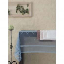 Скатерть Marie Claire - Oxalis 145*200 kahve