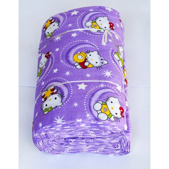 Ткань ранфорс Турция - Hello Kitty Star V2 лиловый 92920 (220 ширина)